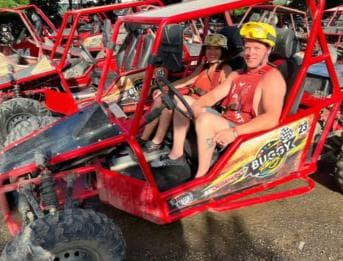 Private: Off-Road Buggy Ride for 2-Person Snacks & Drinks