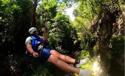 Puerto Plata: Zipline and Waterfall Adventure with Lunch