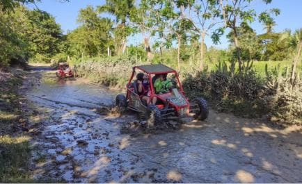 Amber Cove & Taino Bay: Buggy Tour with Swimming & Tasting