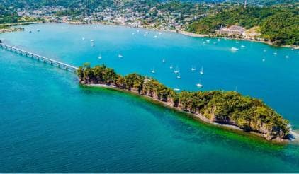 From Punta Cana: Samana and Bacardi Island Cruise and Tour
