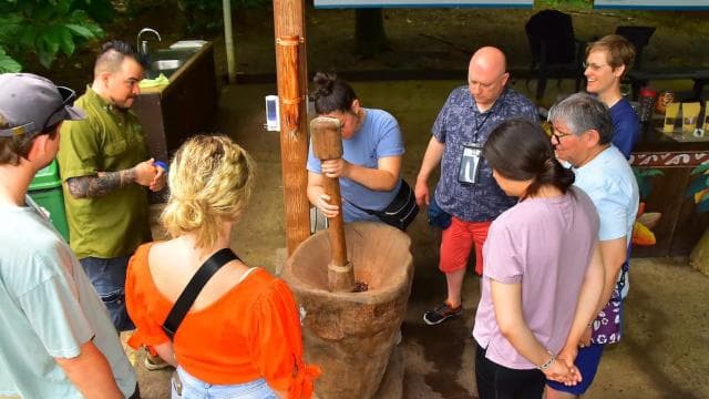 Jaco Beach & Los Suenos: Chocolate Tour and Zip lining