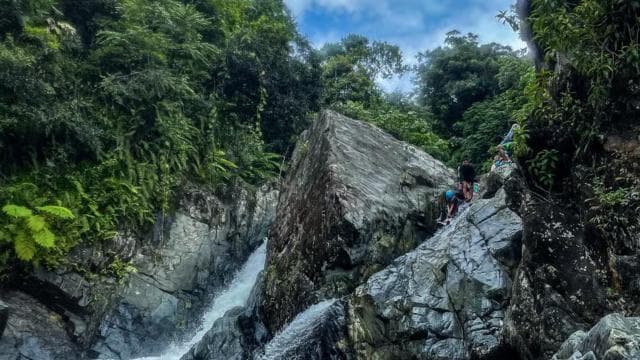 San Juan: El Yunque Tour Water Slide, Rope Swing & Pickup