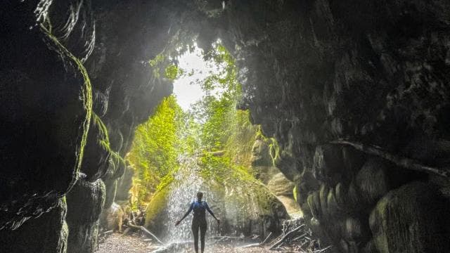 San Juan: Arenales Caves, Waterfall, Spring & River Swimming