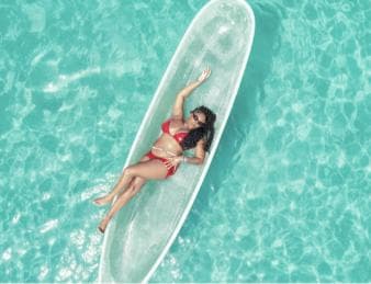 Punta Cana: Single Clear Kayak Photoshoot