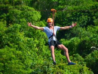 Buggy Ride, Zipline Splash & Waterfall Pool Combo with Lunch
