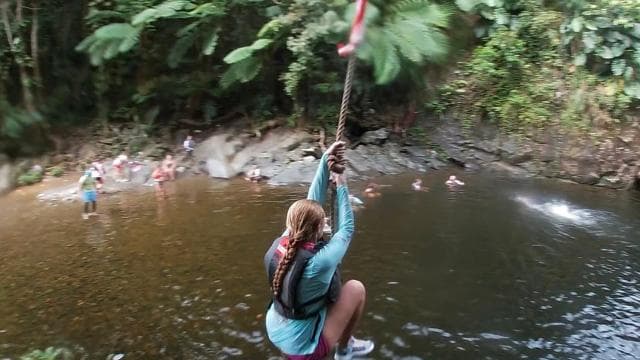 El Yunque Rainforest: Waterfalls, Waterslides and Rope-swing