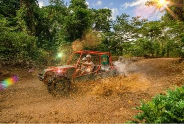 Punta Cana: Buggy and Zipline Adventure at La Hacienda