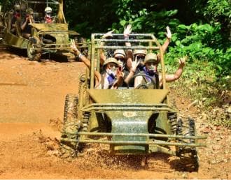 7 TOURS in 1 Day: Zipline Chairlift ATV Horseback Punta Cana