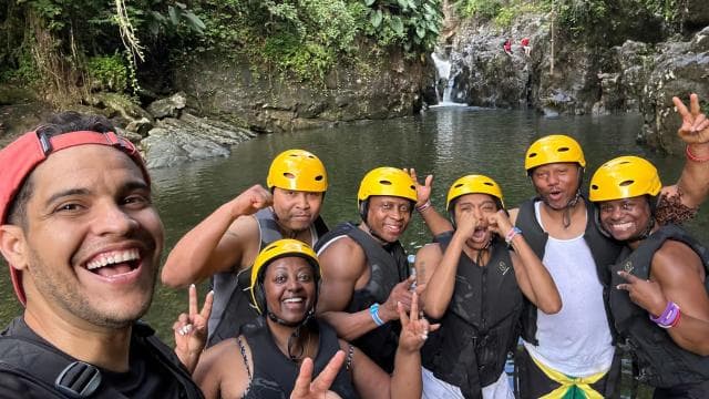 San Juan: El Yunque Tour Water Slide, Rope Swing & Pickup