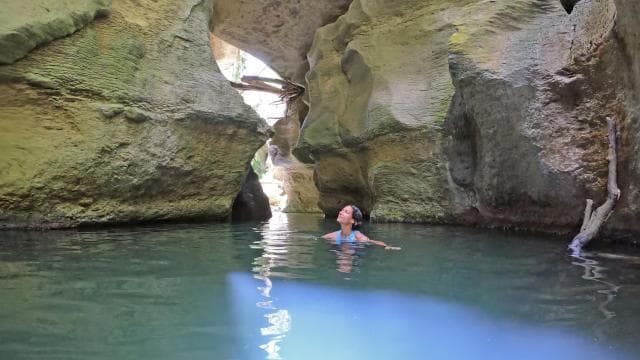 San Juan: Arenales Caves, Waterfall, Spring & River Swimming