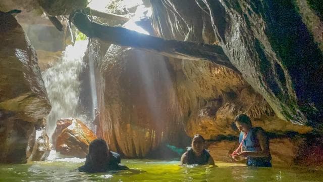 San Juan: Arenales Caves, Waterfall, Spring & River Swimming