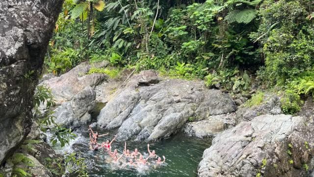 El Yunque hike ,river and water slides excursion