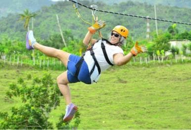 Private: Punta Cana ZipLine Adventure with Suspension Bridge
