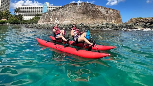San Juan: Eco-Tour Chiliboats Waterbike, Condado Lagoon