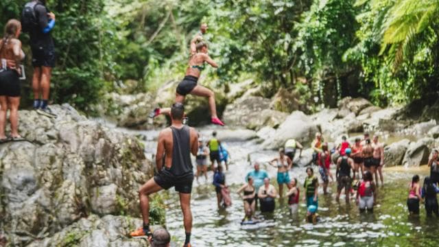 From San Juan: El Yunque Rainforest and Waterslide Tour VIP