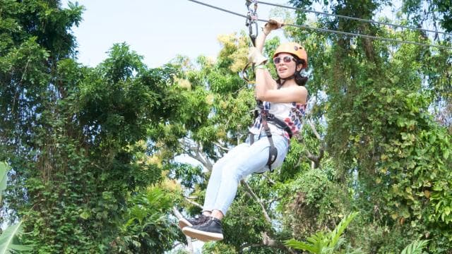From San Juan: Zipline Canopy Adventure Tour