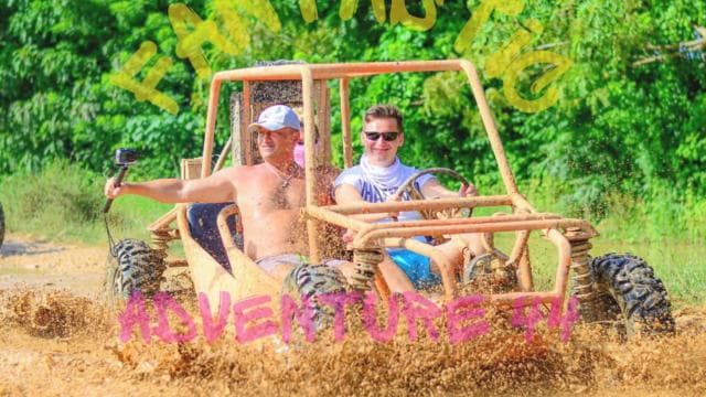 From Bávaro: Buggy Tour to Macao Beach and Cenote