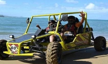 Private: Amber Cove or Taino Bay: Buggy Tour with Beach Stop