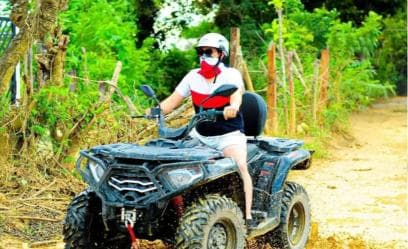 Punta Cana: Buggy Tour with Farm, Cave, & Beach Visit