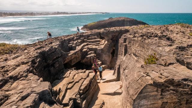 From San Juan: Full-Day Cave and Waterfall Adventure Tour