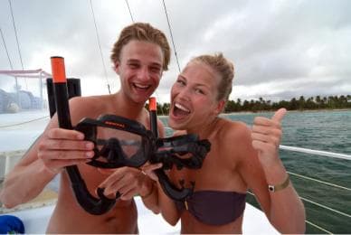 Sailing Splash Tour Speedboat, Snorkel, and Catamaran