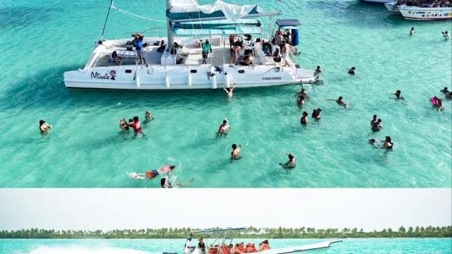From Bayahíbe: Saona Island Catamaran Cruise with Buffet