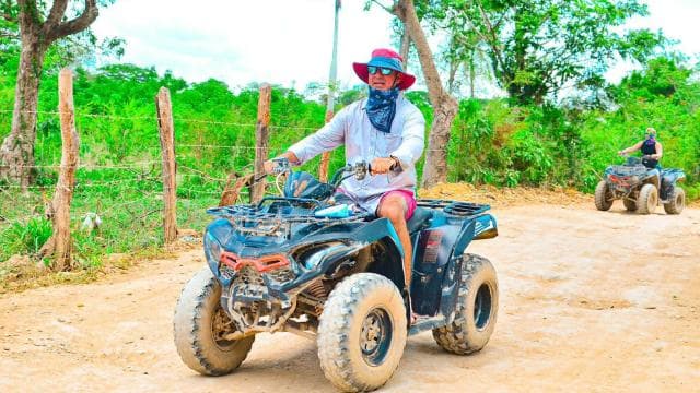 From punta: 4 wheels ATV 4x4 adventur+Macao beach and Cenote