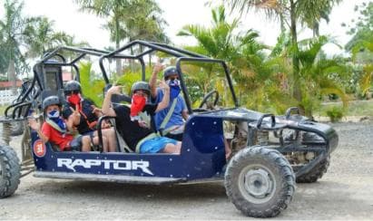 Private: Amber Cove or Taino Bay: Buggy Tour with Beach Stop