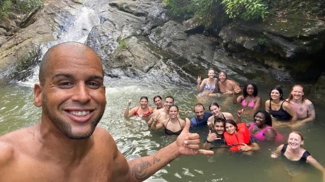 EL YUNQUE & BEACH TOUR: Waterslide, Waterfall, Food & Photos