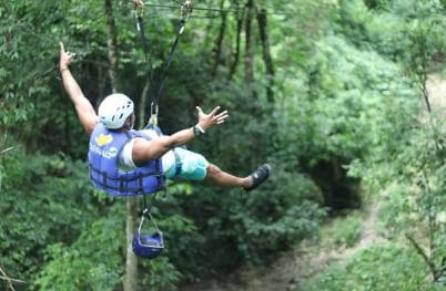 Puerto Plata/Amber Cove: Zipline and Waterfalls with Lunch