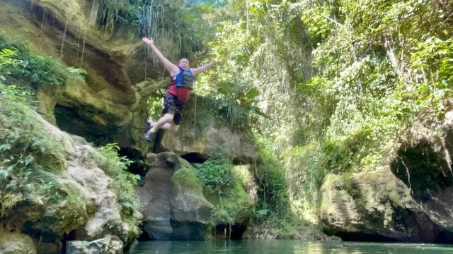 San Juan: Arenales Caves, Waterfall, Spring & River Swimming