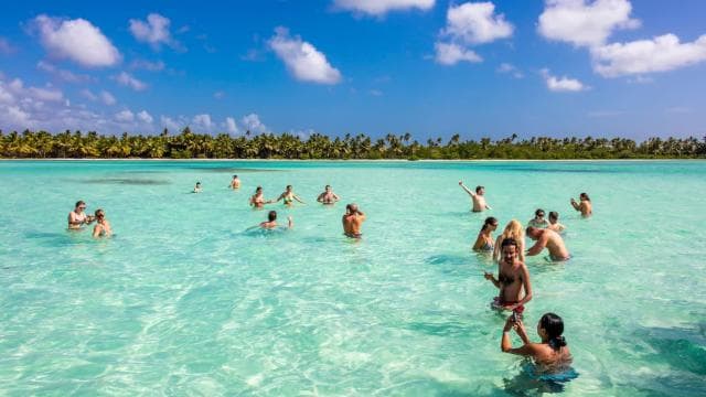 From Punta Cana: Saona Island Cruise with Private Beach
