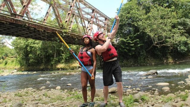The Mambo Combo! Rappel + Raft in Costa Rica
