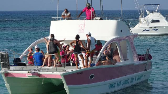 Punta Cana: Private Party Boat with Slide and BBQ