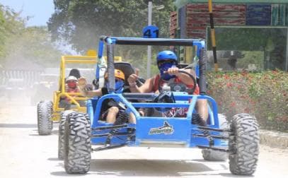 Private: Amber Cove or Taino Bay: Buggy Tour with Beach Stop