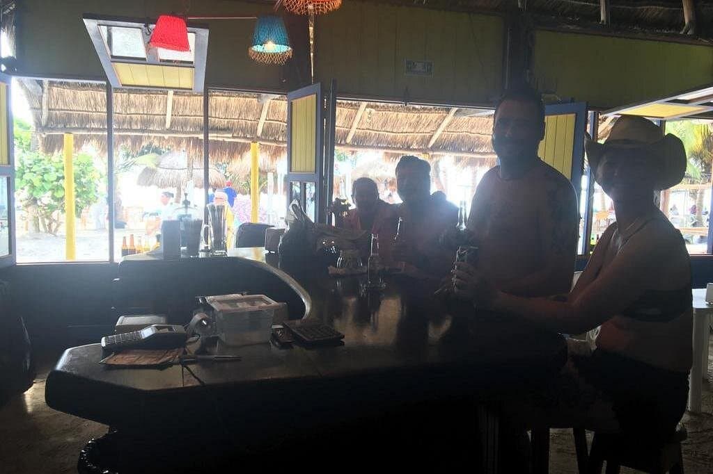 BEACH DAY IN LOS ARRECIFES RESTAURANT-open bar and lunch.