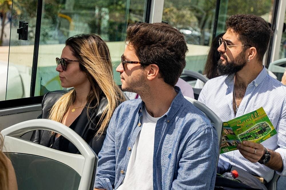 Tourist bus tour of Seville