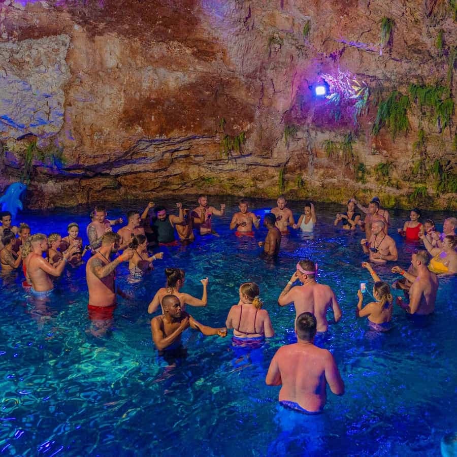 Nighttime buggies and Taino cenote