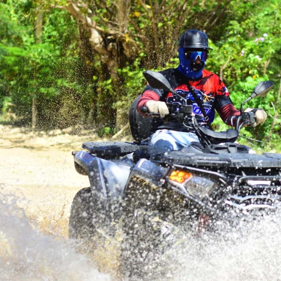 ATV Tour Macao Beach Water Cave and Typical House Punta Cana