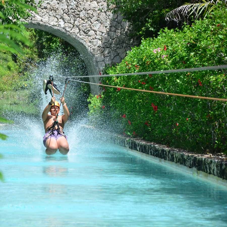 Buggy Ride, Zipline Splash & Waterfall Pool Combo with Lunch