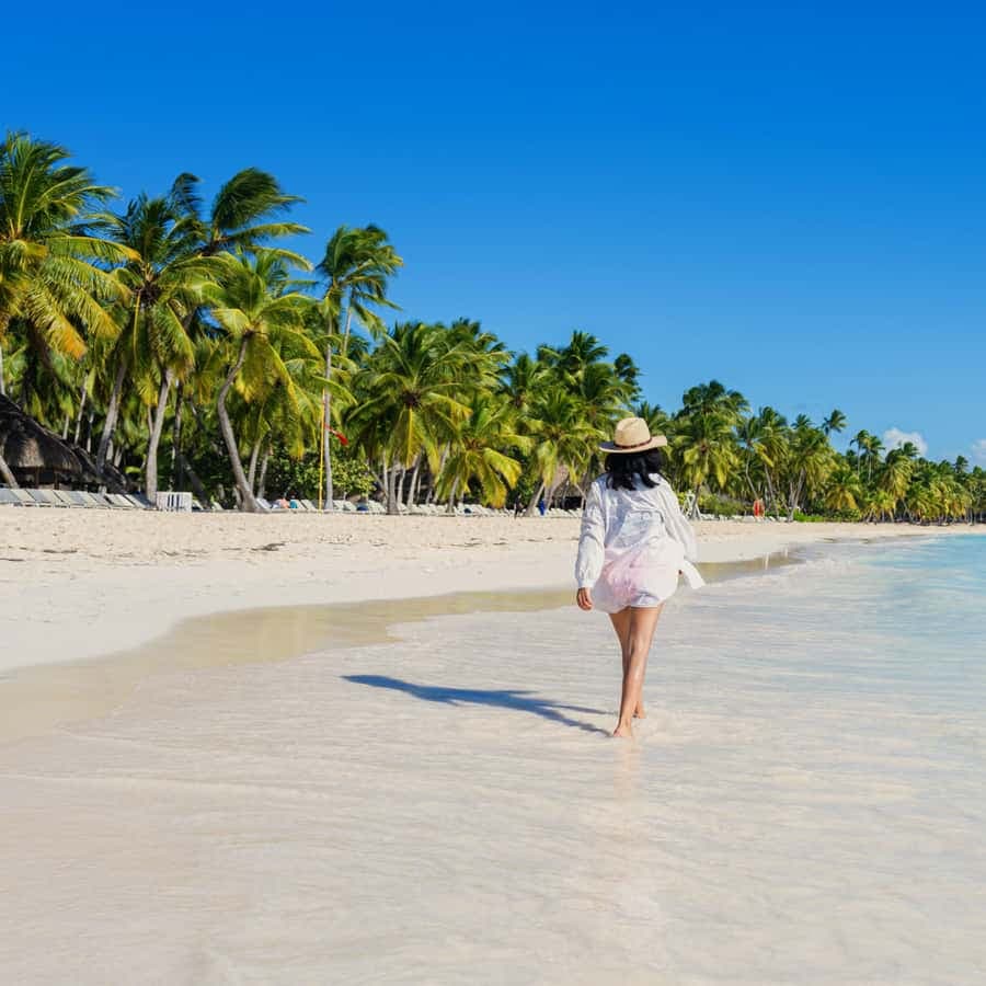 From Punta Cana: Saona Island Tour by Catamaran with Open Bar and Buffet