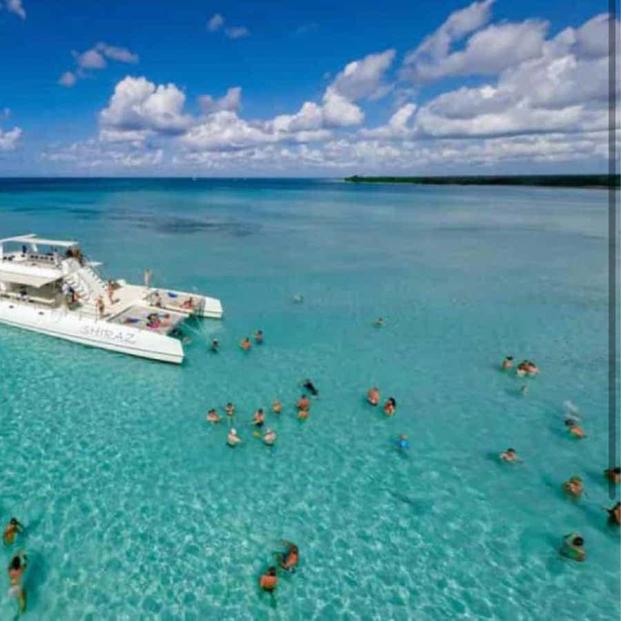 From Punta Cana: Saona Island Boat Trip with Buffet