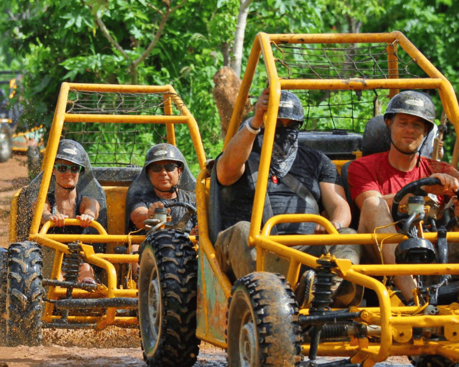 Dune Buggies Beach Macao with Cenote and Typical House