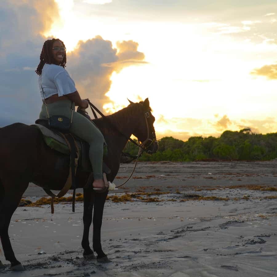 Punta Cana: Beach Sunset Horseback Riding with Hotel Pickup