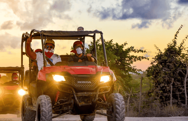 Punta Cana: Sunset Buggy Tour With Cave Swim and Dance Show