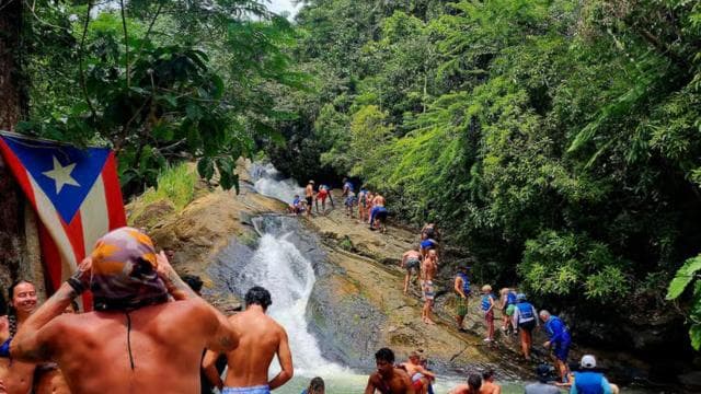 From San Juan: Rainforest River, Luquillo Beach, & Cave Tour