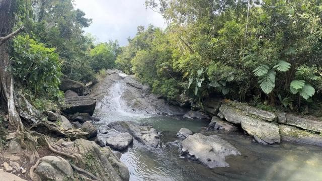 EL YUNQUE & BEACH TOUR: Waterslide, Waterfall, Food & Photos