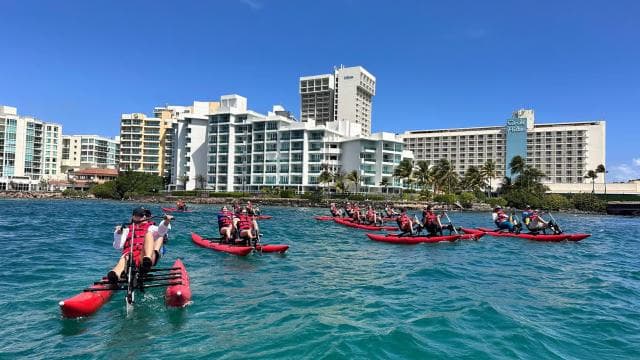 San Juan: Eco-Tour Chiliboats Waterbike, Condado Lagoon