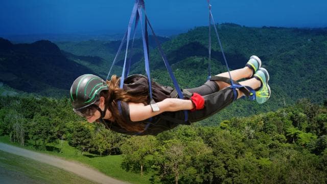 From San Juan: Zipline & Toro Bike Tour with Transportation