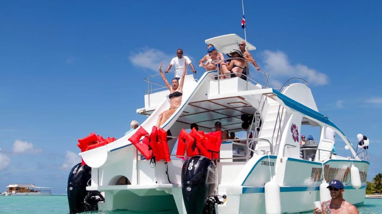 Party boat in Punta Cana with Open Bar and Reef Snorkeling
